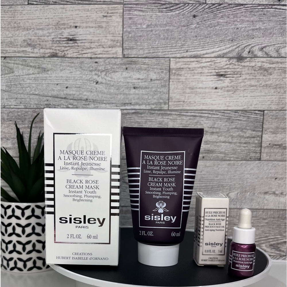 SOLD! BNIB & Sealed Sisley Paris Black Rose Mask➕Black Rose Precious Face Oil🥀